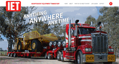Desktop Screenshot of heavyequipmenttransport.com.au