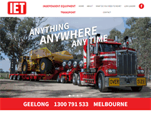 Tablet Screenshot of heavyequipmenttransport.com.au